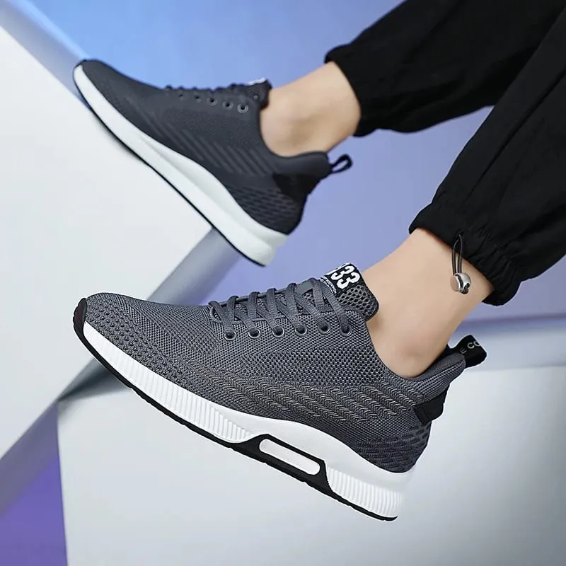 Tenisky Muži Zvýšení výšky Vložky 6 cm Zvedací boty Robustní vyšší Heel Lift Plus Velikost 37-46