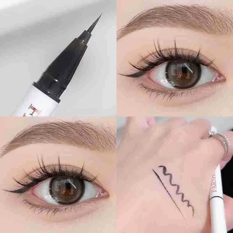 Liquid Matte Turquoise Eyeliner Ultra Fine Black White Eyeliner Waterproof Easy To Color Rainbow Colorful Eye Liner Eyes Makeup — image 9