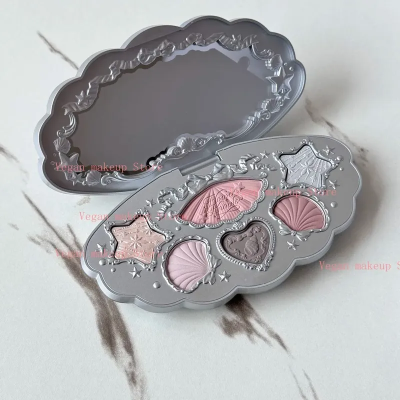 Šperky Flower Know Shell Vše v jednom Dárková sada Makeupová sada Kompletní profesionální zapečená tvářenka na oční stíny 10ks Sady Flowerknows