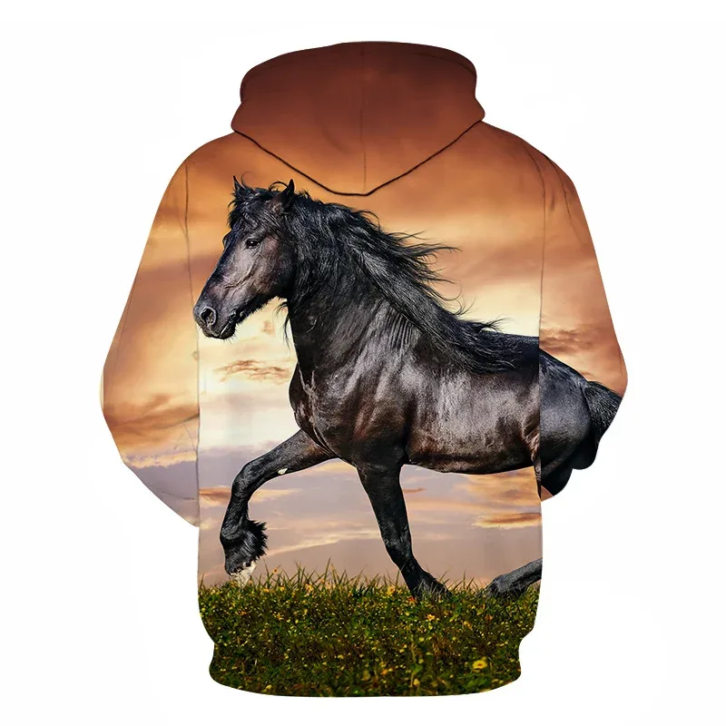 Horse Win Instant Success 3D Print Hoodies Interesting implication Animal Design Men Women Streetwear Pullover Casual Sweatshirt