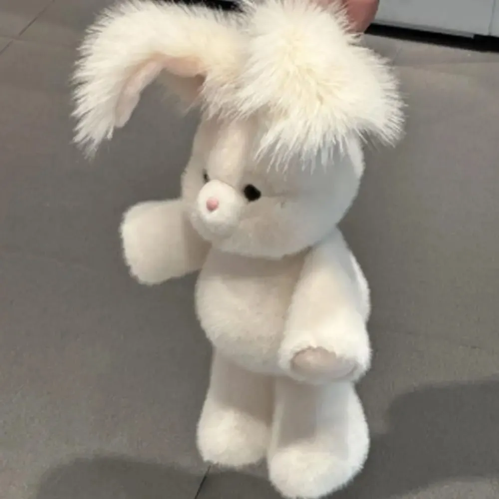 Regalo creativo Morbido coniglio di peluche Cuscino di peluche Supporto emotivo Peluche da 17,7 pollici con orecchio lungo Cuscino di peluche carino