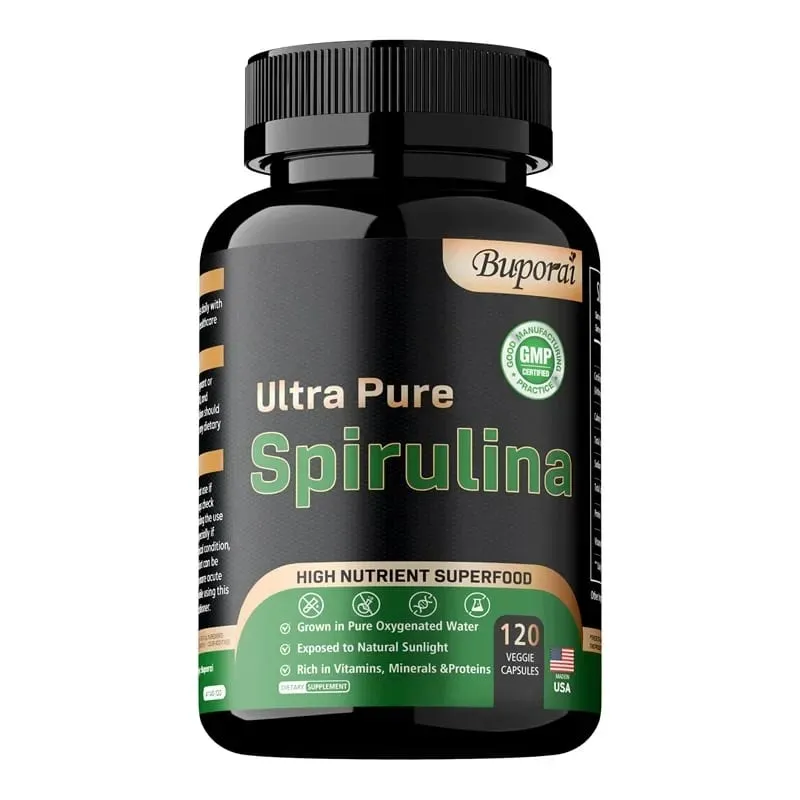 Organic Spirulina - Detoxification Immune System Cardiovascular Antioxidant Improve Digestive HealthSupplementsSupplements