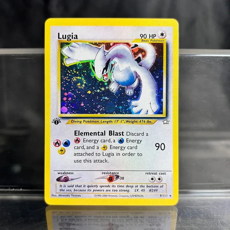 PKM Holographic Single Proxy Cards Lugia Charizard Venusaur Foil Game Collection Cards PTCG Kids Toys