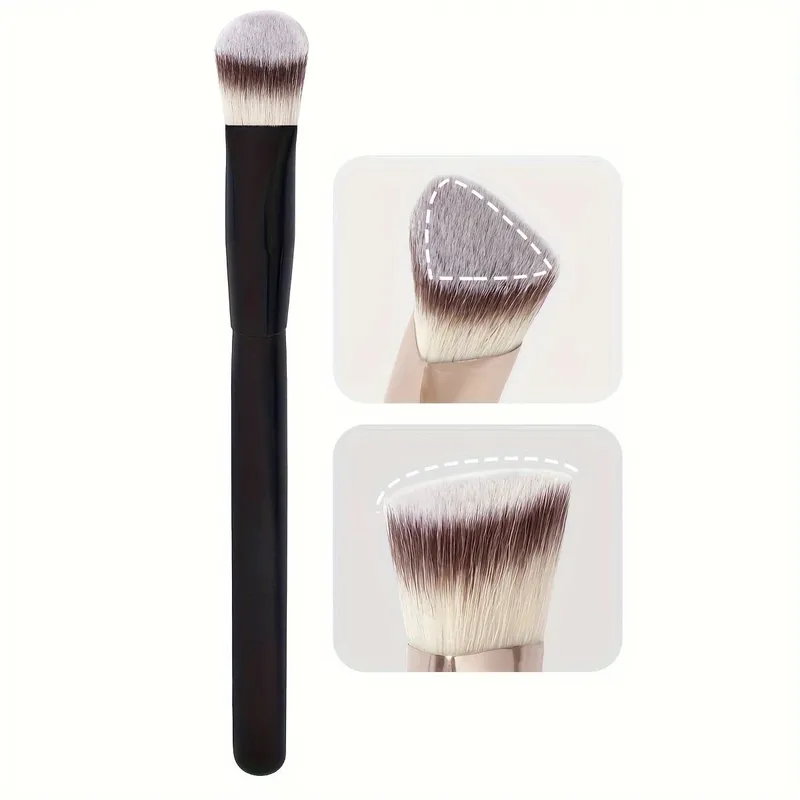 Premium Concealer Brush Triangle Brush Head Soft Synthetic Bristles Fit for The Skin