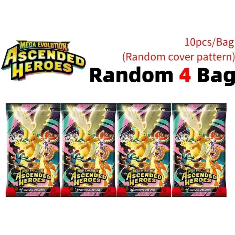 fun 40 Pieces Pokemon Card Pack 4 Sets Sun Moon Violet 151 English Trading Cards Collectible Toys Halloween Gift Fantasy Sci Fi