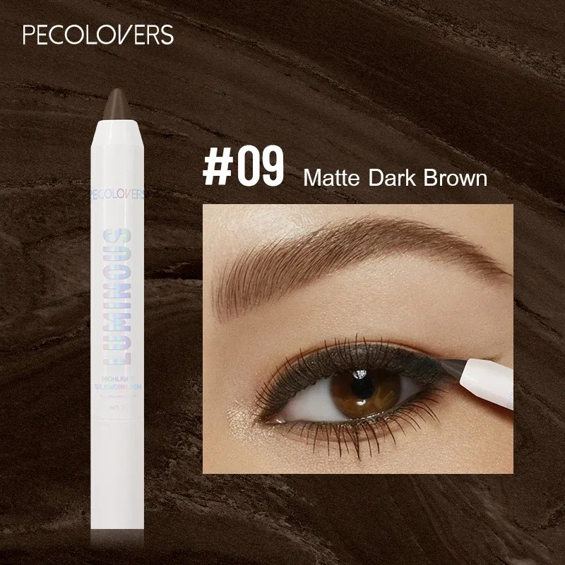Long-lasting Brightening Highlighter Sparkling Eye Corner Lying Silk Pen Face Highlight and Eye Shadow Pearl White Gliter Pen