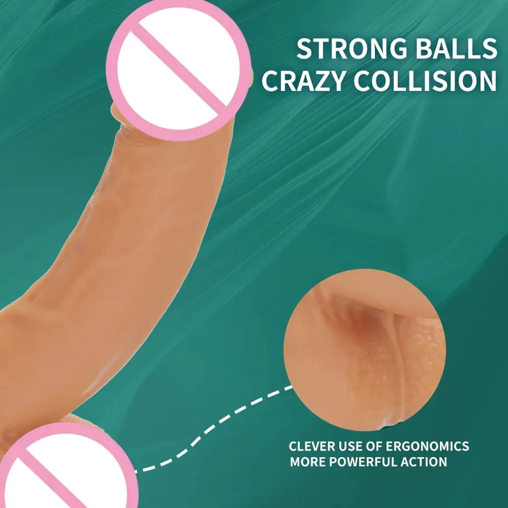 Lesbian Telescopic Dildo Vibrator Strapless Strap-on For Women Double-heads G Spot Vibrating Vagina Prostate Massager Sex Toys