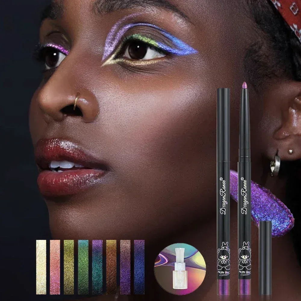 MultiChrome Aurora Chameleon Eyeliner Pencil Lasting Glitter Eyeshadow Lying Silkworm Pen Waterproof Beauty Cosmetics Eye Makeup — image 2