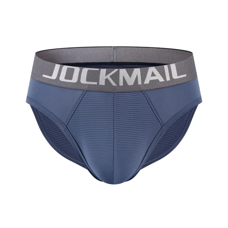 Herr Underkläder Shorts Sexig Lågformad Randig Bikini Athletic Supporters Kalsonger Sovkläder Nylon Snabbtorkande Andas