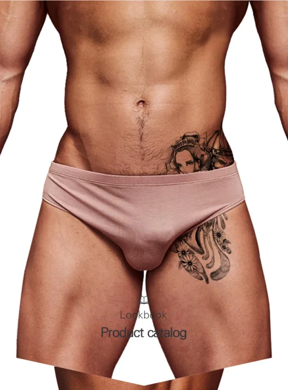 Men's Modal Ultra Thin Bare Feel Briefs, Low Rise High Elastic Breathable 3D Convex Pouch Underwear — image 14