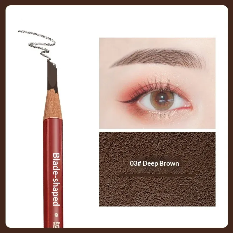 Precision Hard Core Eyebrow Pencil - Creates Natural Wild Brows with Microblading Effect Waterproof and Long Wearing