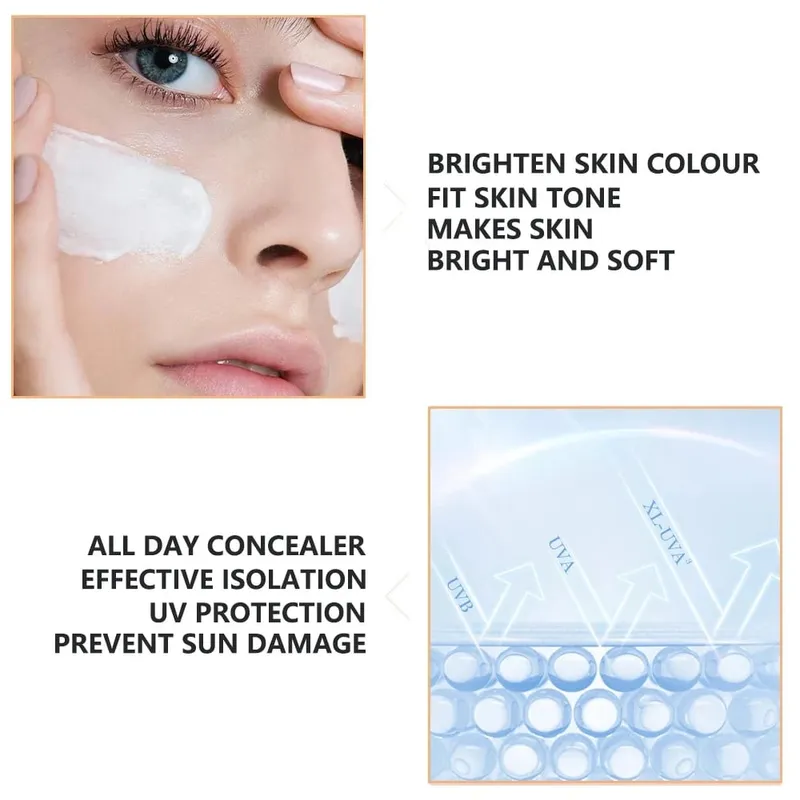 Korea 5ml Facial BB Cream Glow Permanent Foundation Cream Kit Whitening Moisturizing Natural Nude Make Up Beauty Skin Care — image 4