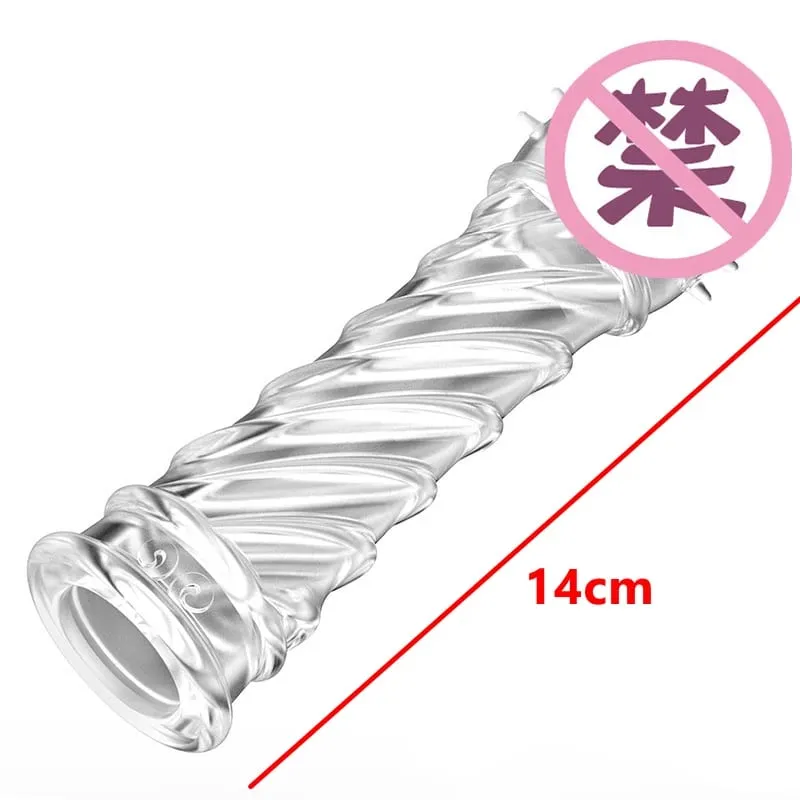 Realistico Estensione Del Pene Del Manicotto Del Rubinetto Riutilizzabile In Silicone Ingrandimento Del Pene Preservativi di Ritardo per Gli Uomini Dildo Enhancer Giocattoli Del Sesso Negozio Erotico