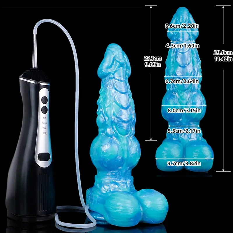 Silicone elétrico esguicho fantasia vibradores com ventosa massageador de próstata ejaculação pênis brinquedos sexuais para mulheres homens