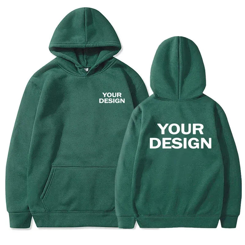 Niestandardowe nadruki Męskie damskie bluzy Luźna odzież na co dzień Bluzy w jednolitym kolorze Z długim rękawem Z kapturem Osobowość Streetwear Bluzy