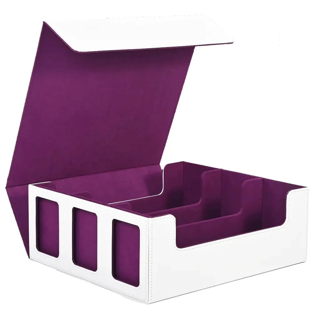 Card Storage Box for Trading Cards 1800+ Deck Box with Display Window Fits for Magic TCG PTCG Sports Cards