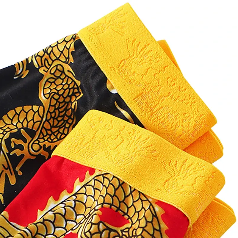 4pcs/set Seluar dalam Lelaki Seluar Dalam Seluar Dalam Corak 3D U berbentuk U Beg Cembung Fesyen Seluar Dalam Lelaki Gaya Baru Boxershorts Lelaki