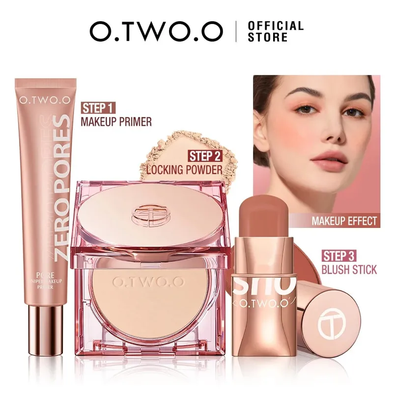 O.TWO.O Set de machiaj 3 bucăți Ruj 3 în