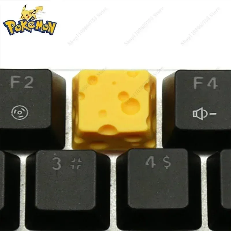 Pokemon Anime Cute Tail Keycaps Pikachu Gengar Eevee Keyboard Cap for Cross Shaft Mechanical Keyboard 3D Resin Keycaps Best Gift — image 5