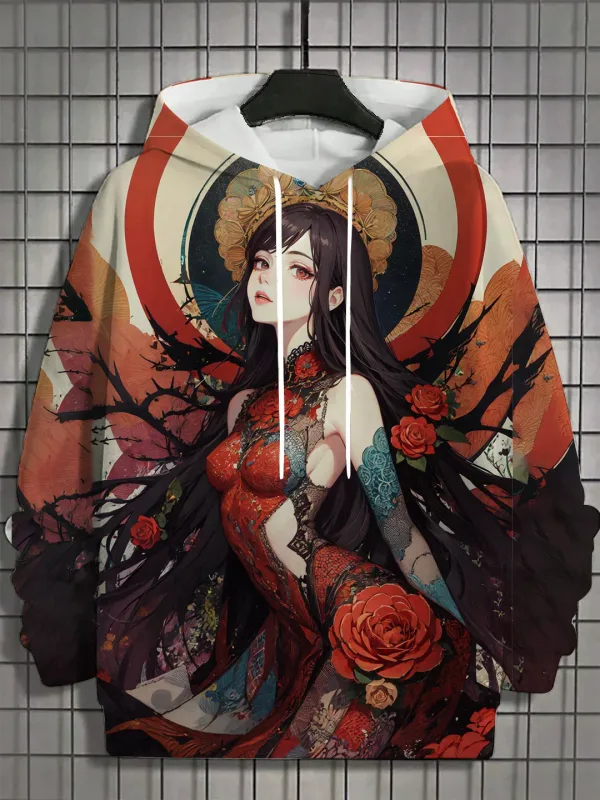 2024 Bagong Anime Women's Men's Fashion Printed Hoodies Autumn and Winter Designer Hoodies Casual Sweatshirts