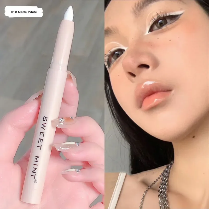 Eye Shadow Lying Silkworm Highlighter Pen Korean Eyes Makeup Matte White Pearl High-gloss Brightening Glitter Eyeshadow Stick