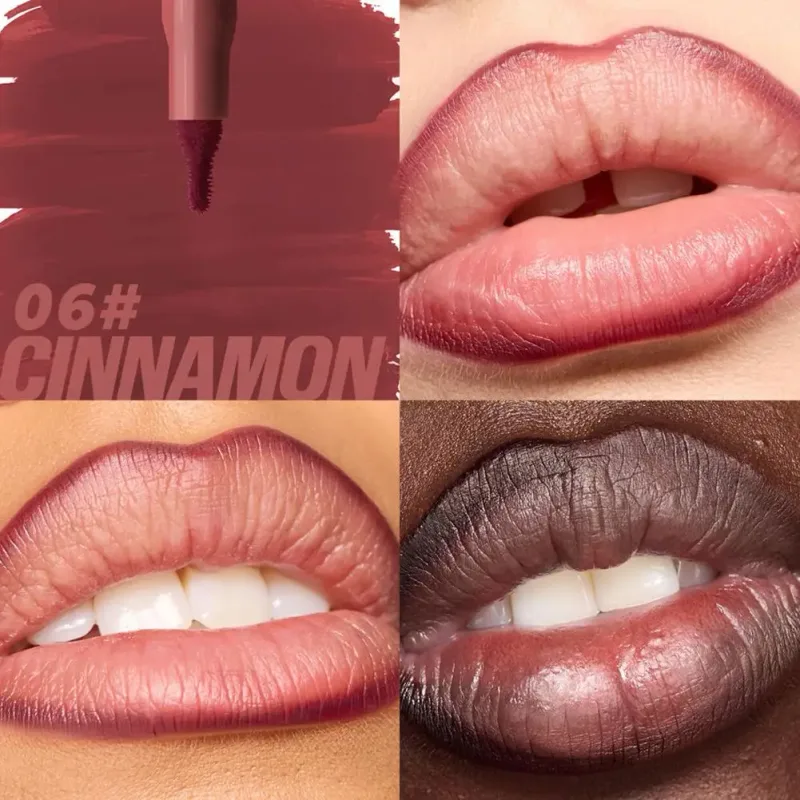 Lip Liner LongLasting Waterproof Highly Pigmented Long-lasting Color Creates 3D Plump Lips Defining Makeup