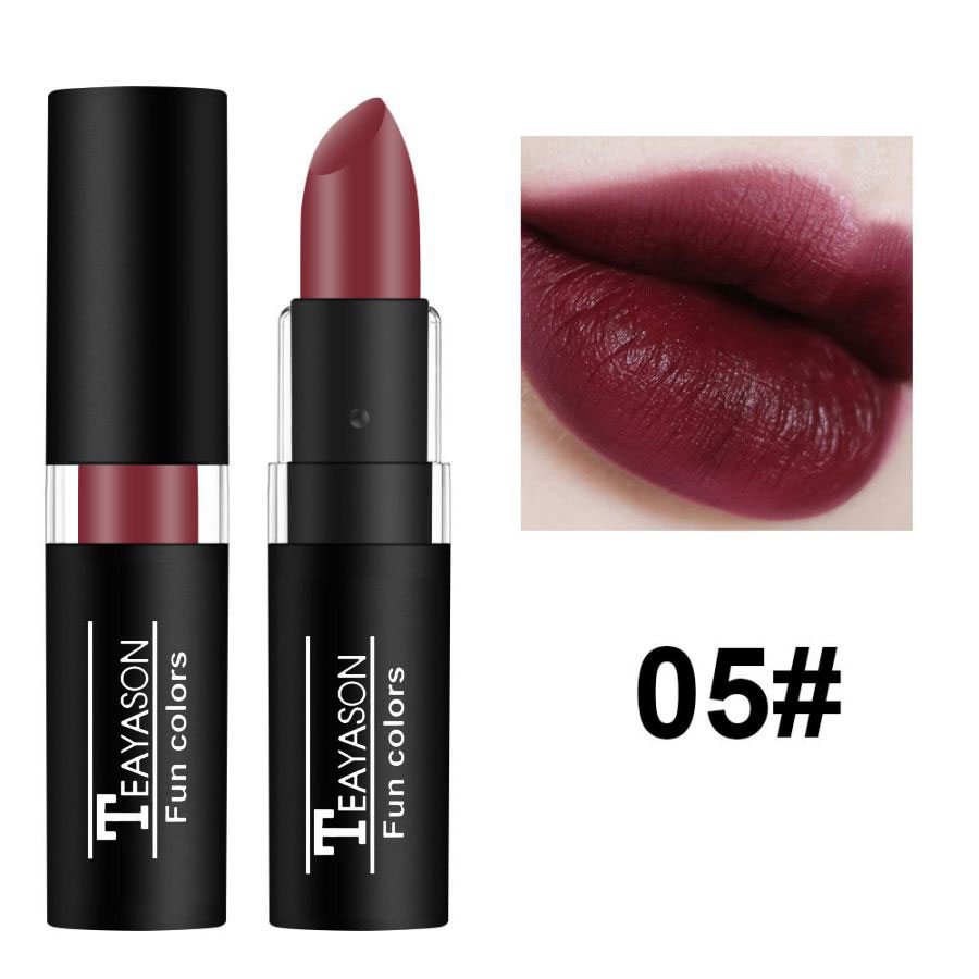 12 Color Waterproof Lasting Sexy Red Lipstick Matte Lipstick Cosmetics Lip Gloss Waterproof Long-lasting