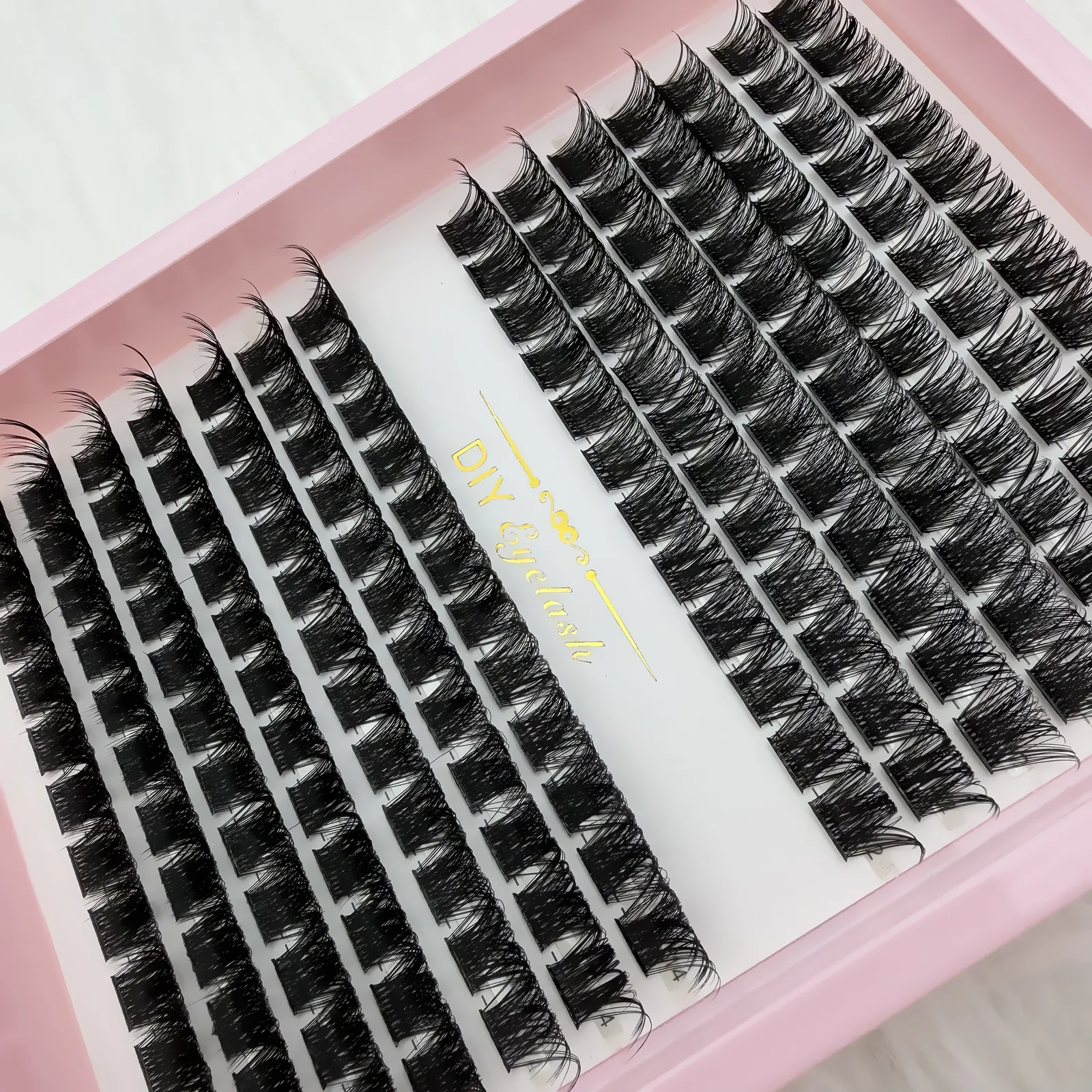 D Curl Lash Clusters Mixed Fluffy DIY Eyelash Extensions Natural Look Reusable Individual False Lashes For Daily Eye Makeup — image 2