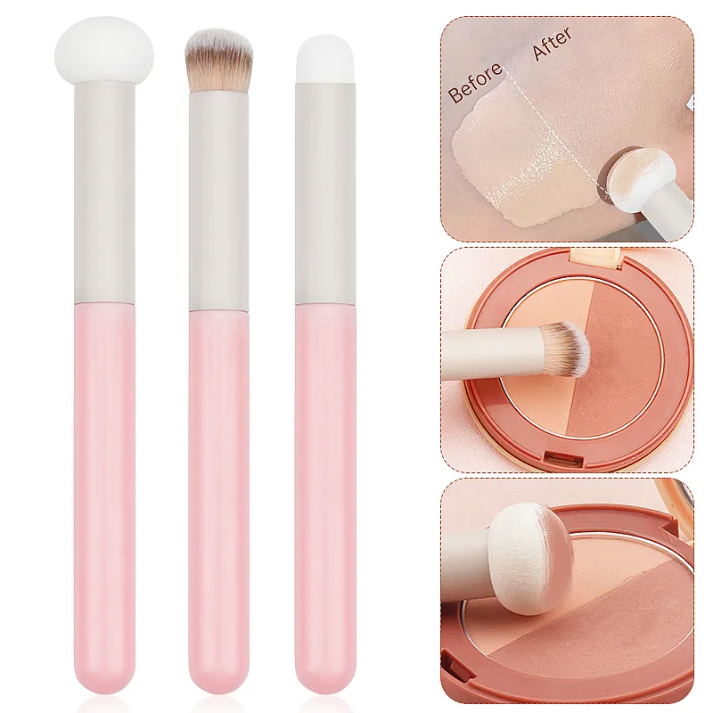 1 Pc Soft Makeup Brushes Sponge Concealer Brush Lipstick Lip Powder Puff Wet Dry Use Foundation Contour Cosmetic Tools — image 2