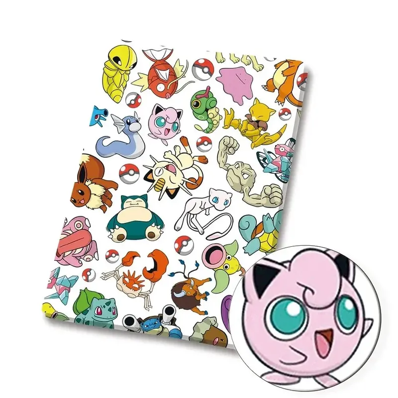 Pokemon Cartoon Fabric140*50cm Ruční šití Patchwork Quiltování Dětské šaty Domácí prostěradlo Potištěná látka Fabric Šití děti
