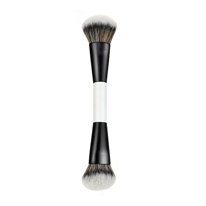 Multifunctional Make Up Brush Double Ended Angled Foundation Makeup Brushes Blush Make Up Brush Wood Handle Cosmetic Tool HZS35 — image 1