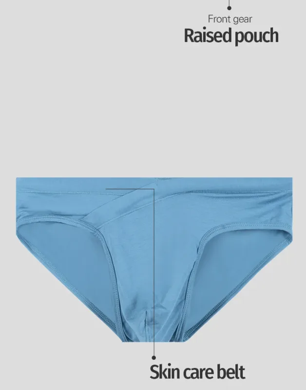 3PCS Cross Front Waist Design Mens Briefs Ultra Soft Breathable Stretch Slim Fit Daily Fashion Underpants AD330 — image 10