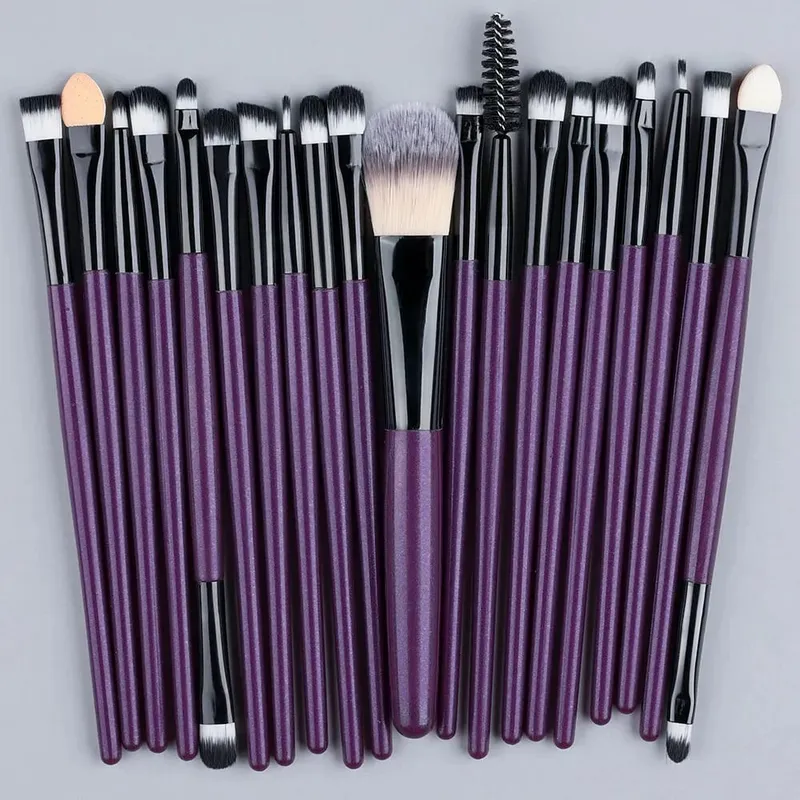 20PCS Makeup Brushes Set for Cosmetics Foundation Blush Powder Eyeshadow Kabuki Blending Brush With Powder Puff Beauty Tools