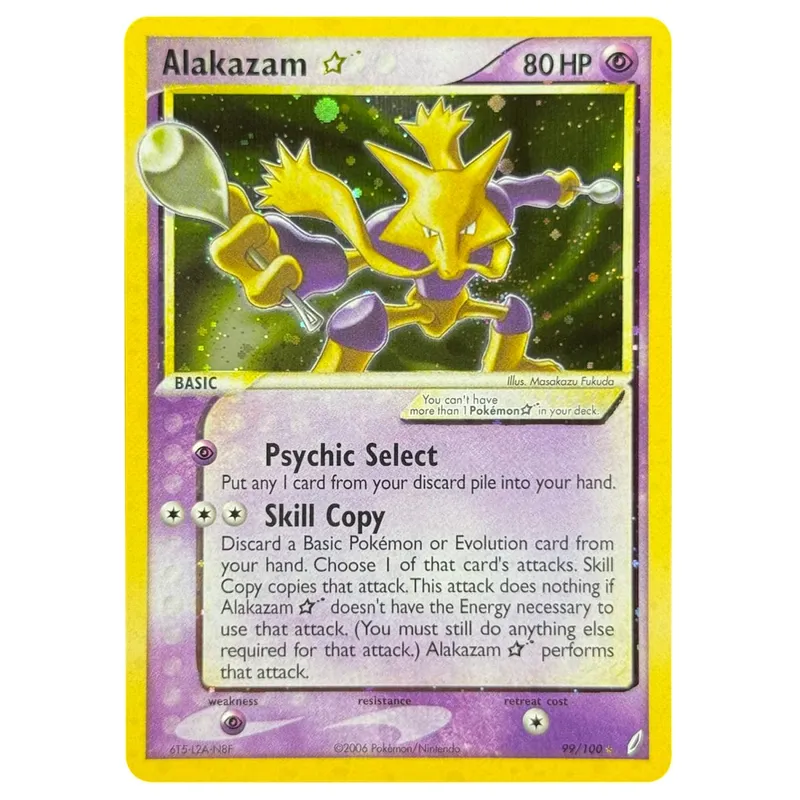 บัตรพร็อกซี โฮโลแกรม Emerald Cacturne Rayquaza ตำนานที่ซ่อนอยู่ Kyogre Crystal Guardians Alakazam Star Flareon Metagross