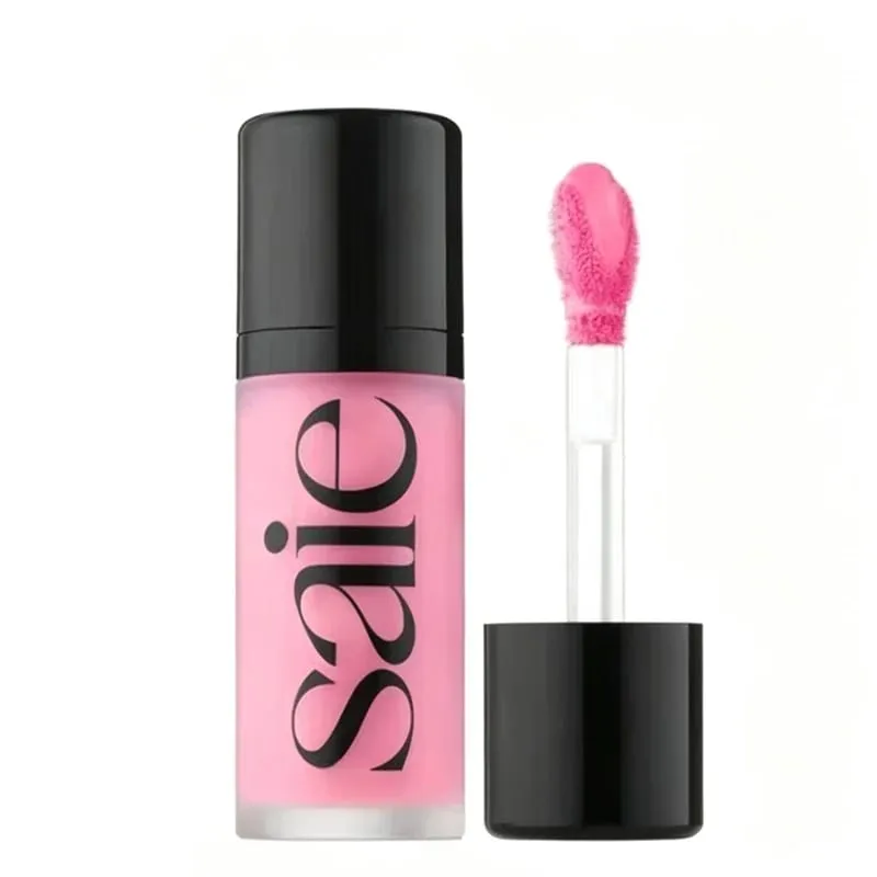 Saie Hydrating Dewy Liquid Blush Buildable Luminous Multi-Use Cheek & Lip Tint Suitable for All Skin Types Natural Facial Makeup