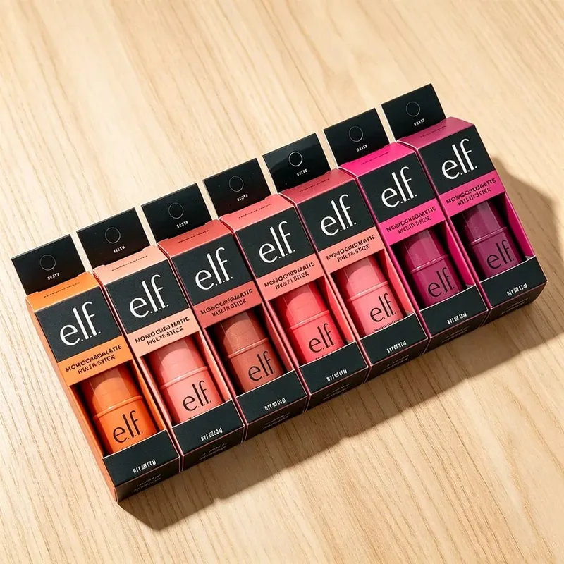 ELF Three-in-one Multi-purpose Blush Stick High-gloss Contour Natural Nude Makeup Lip and Cheek Makeup Stick