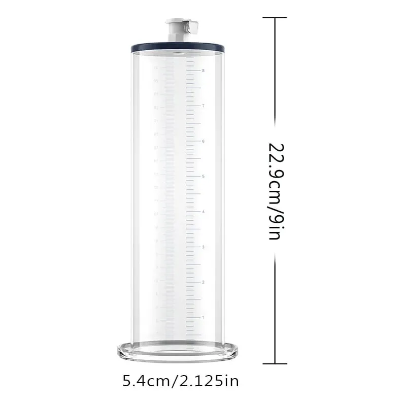 Acrylic Penis Pump Accessories Vacuum Penis Enlargement Device Masturbation Vacuum Pump Flange Pump Penis Cylinder Set Sex Toys