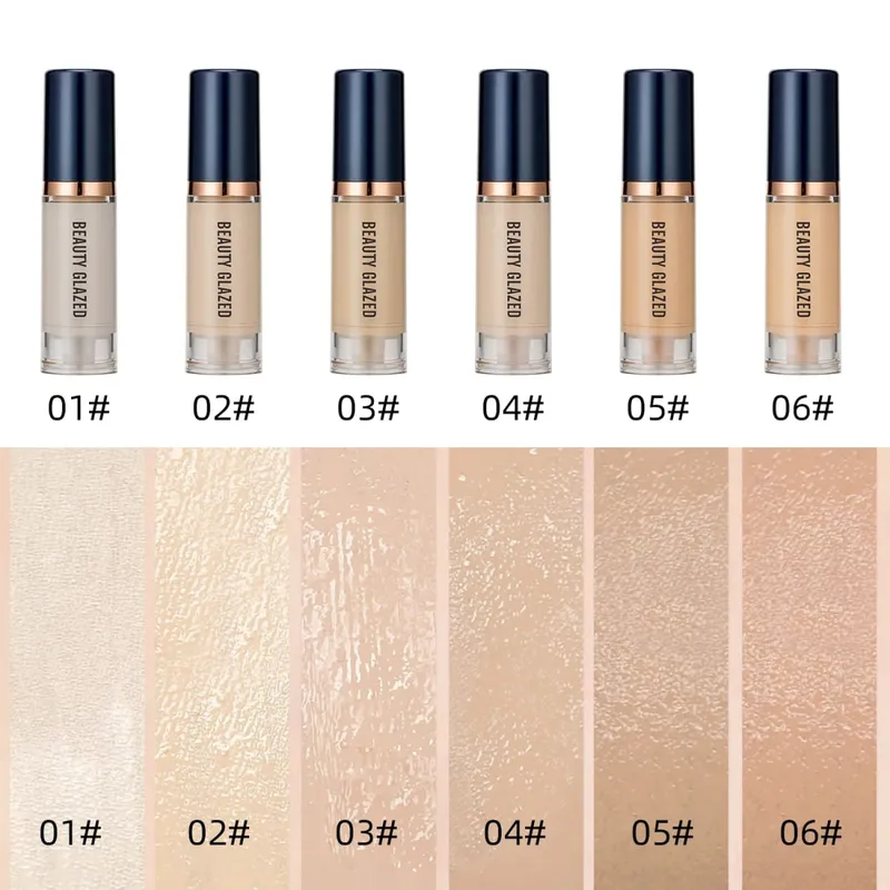 3Pcs Face Makeup Set Matte Long Lasting Waterproof Liquid Foundation+Primer+Puff — image 6