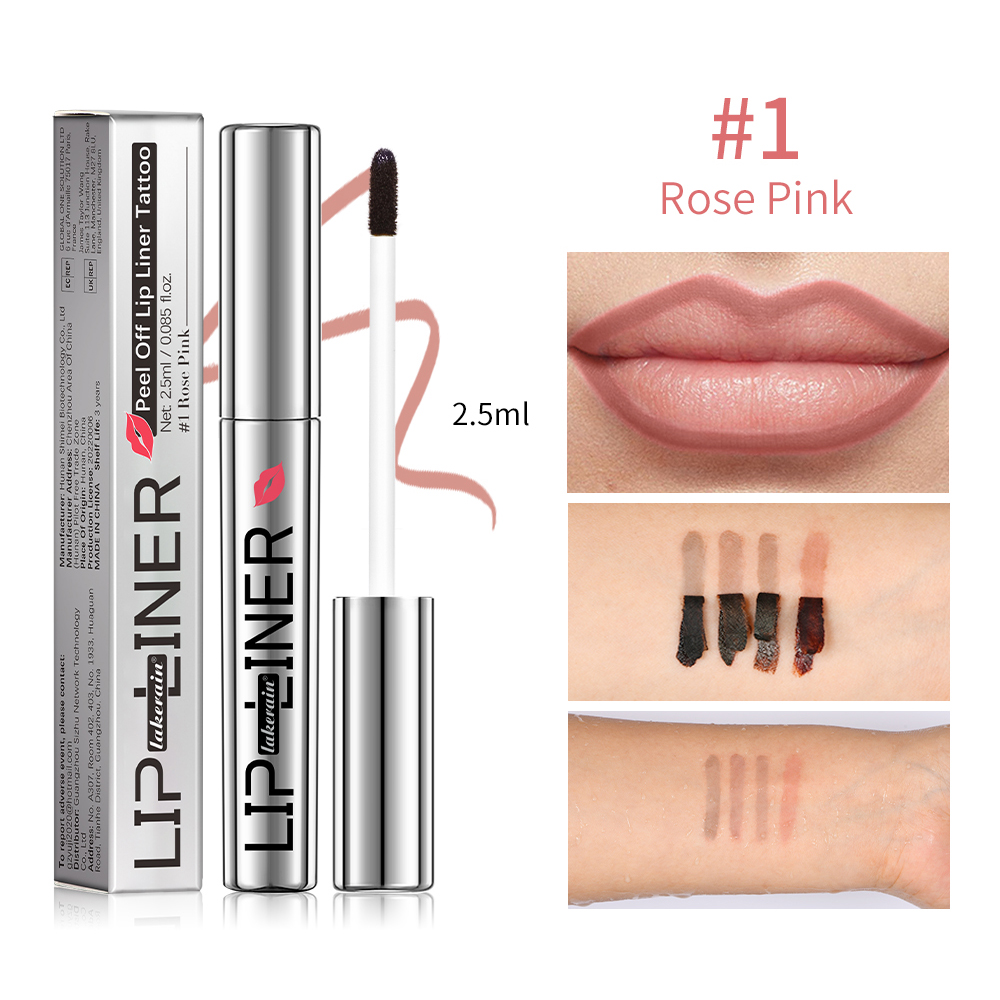 Lip Liner Pencil Peel Off Lip Stain Tattoo Long Wearing Matte Waterproof Smudge Proof Transfer Proof Lip Cosmetic For All Day — image 12