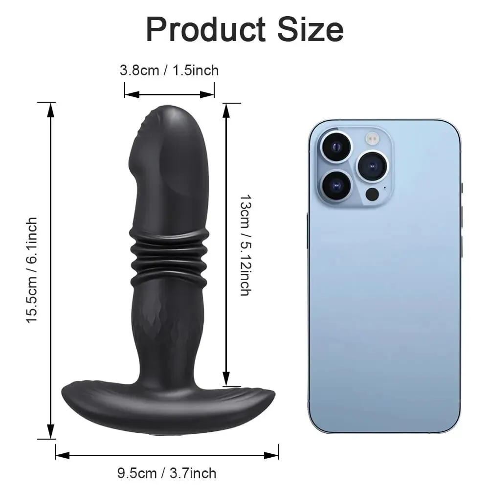 Telescopic Vibrating Butt Plug Anal APP Vibrator รีโมทคอนโทรลไร้สายเพศของเล่นสำหรับผู้หญิงตูด Anal Dildo นวดต่อมลูกหมาก Buttplug