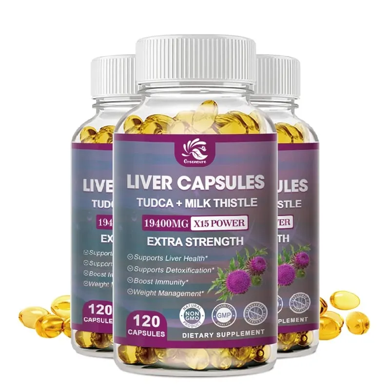 Greensure Organic Milk Thistle Extract Capsule | Dandelion | Artichoke Extract | Beet Root | - 60/120 Capsules