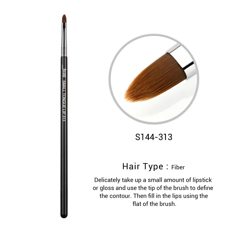 Jessup Lip Brush Professional Lip Makeup Brushes for Lipstick Streak-Free Application Small Tongue Shape Contour Define Lips