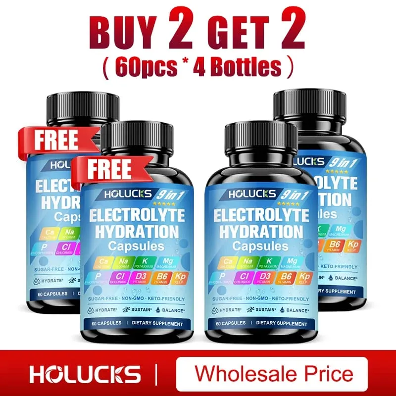 Electrolyte Hydration Capsules Workout Recovery & Muscle Support Energy Production for Fluid Balance