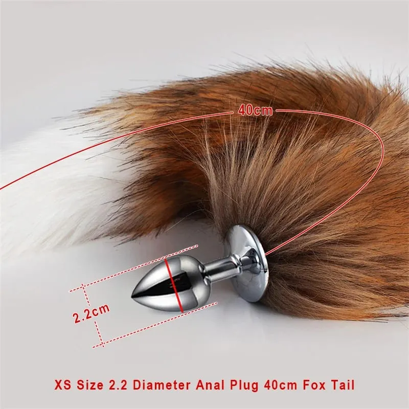 Sex Shop 5 dimensioni Butt Plug in metallo Fetish Coda di volpe Giocattoli intimi Bdsm Extender anale Dilatatore Prodotti Giochi erotici Articoli per adulti
