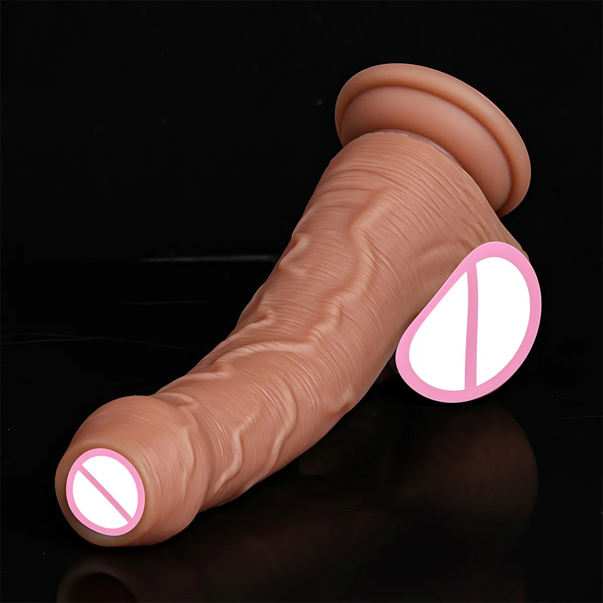 Günstiger weicher Schwanz, realistischer Strapon, großer Dildo, Hautgefühl, kleiner Penis, doppelter Silikon-Saugnapf, Dick, schwules Analsexspielzeug für Männer und Frauen — image 6
