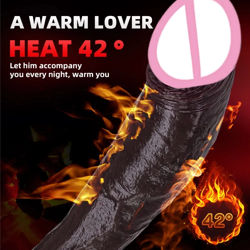 Realistic Black Dildo Vibrator Wireless Remote Rotating Penis Suction Cup Telescopic Vibrating Dildos Dick Sex Toys For Women — image 2