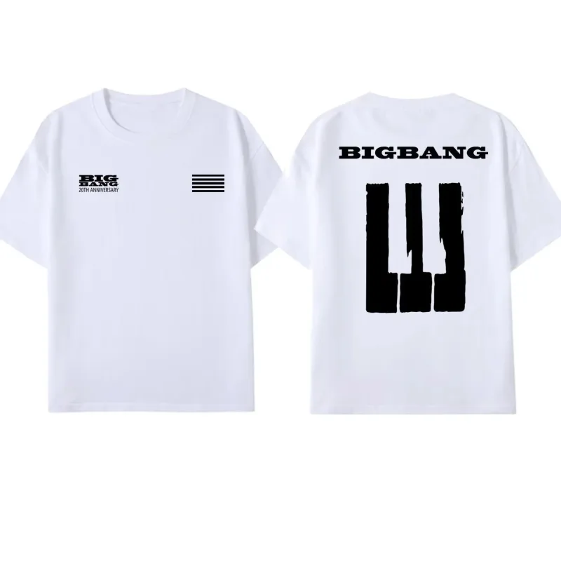 Bigbang 20th Anniversary Concert T-Shirt G-Dragon fans Short Sleeve Unisex women Breathable Sweat Absorbent t-shirt men hoodies