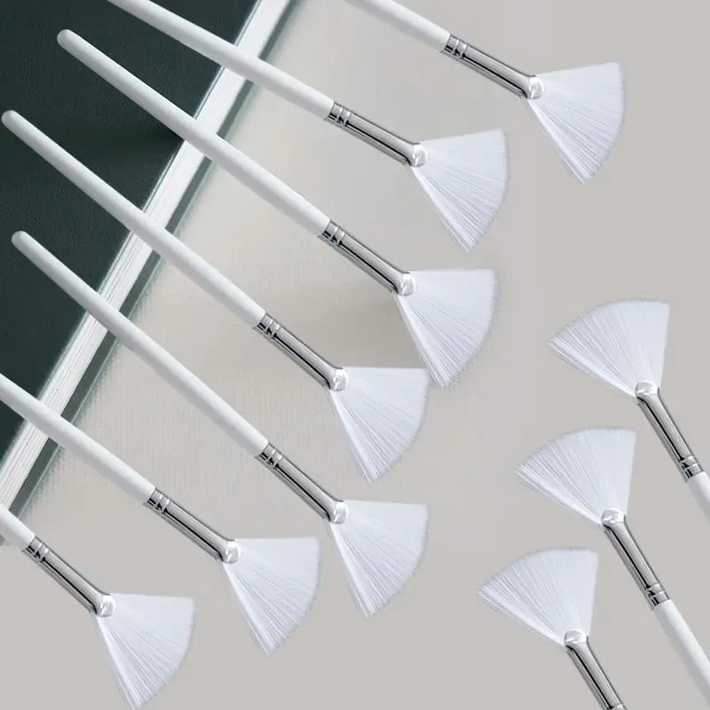 DIY Face Mask Brush Set Soft Applicator Brushes Makeup Tools Includes Soft Fan Facial Brushes Acid Applicator Brush