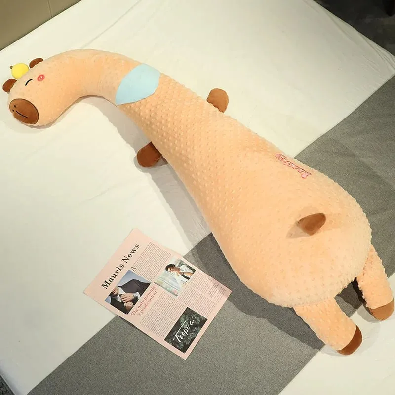 Cuscino lungo per il corpo animale Cuscino morbido in peluche per dormire Cuscino per dormire carino bambola di cartone animato Cuscino per gamba per dormiente laterale Cuscino per letto Decorazioni per la casa regalo