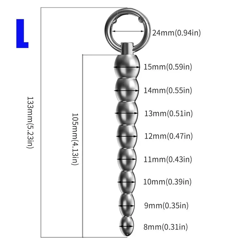 Metal Horse Eye Stick Penis Plug Urethra Bead Can Electro Shock Urethral Stimulator Sounding Masturbation Climax Sex Toy for Men